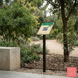 Faristol Arborètum amb suport de ferro 